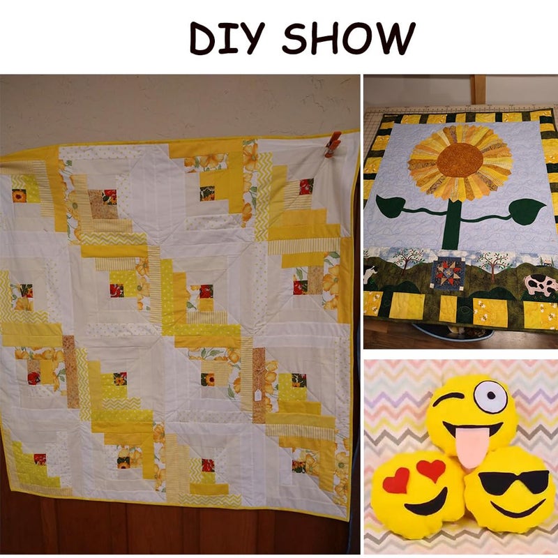 Hanjunzhao Yellow Fat Quarters Fabric Bundles 18x22 inch for Sewing Quilting Crafting - Image 5